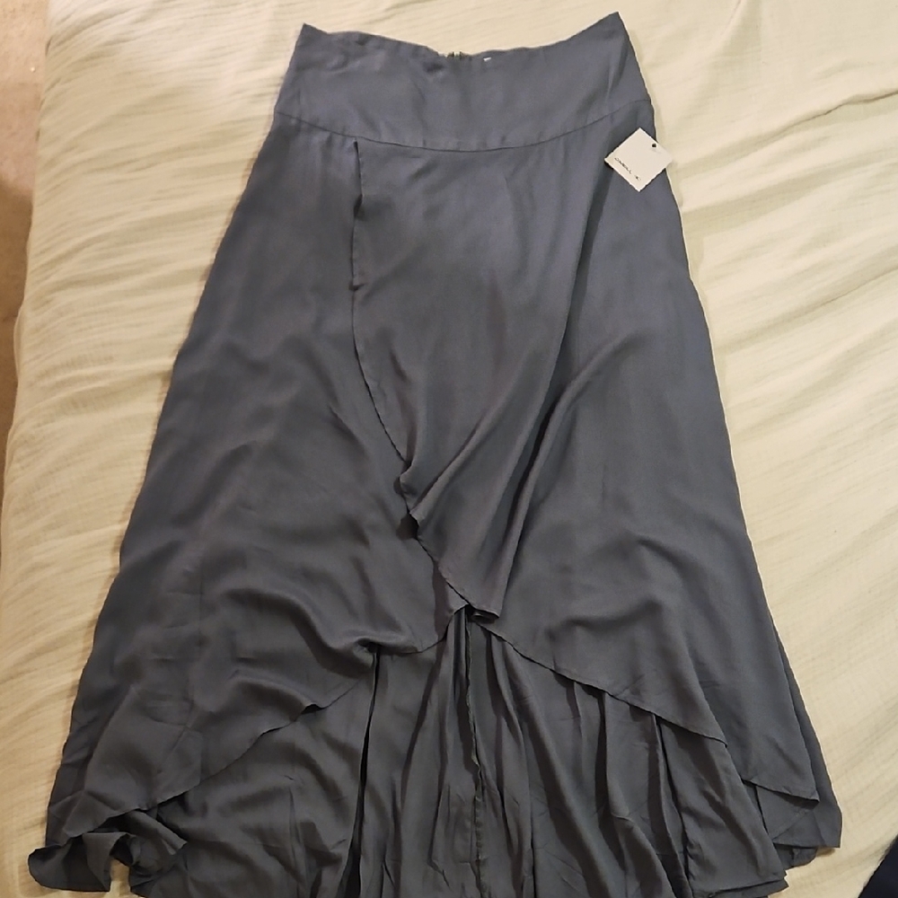 O'Neill Black Asymmetrical Wrap Maxi Skirt